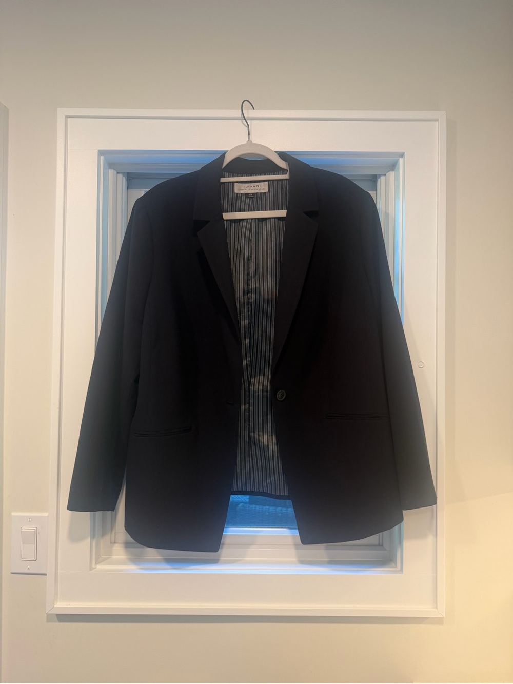 Classic Navy Blue Blazer - Timeless Single-Button Jacket